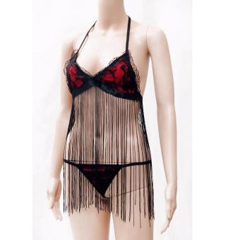 Lingerie Seksi - Sexy Sleep Dress (BLIN409) Hitam  