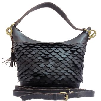 lins craft tas kulit hobo sisik pull up hitam lazada lins craft tas kulit hobo sisik pull up hitam lazada