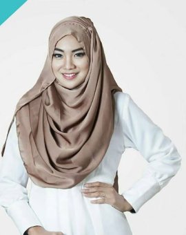 Little Nasywa - Jilbab / Hijab Zafirah Instant - Brown  