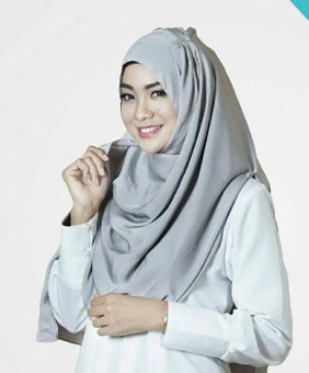 Little Nasywa - Jilbab / Hijab Zafirah Instant - Silver  