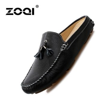 Loafers ZOQI Men's Fashion Low Cut Casual Shoes (Black) - intl  