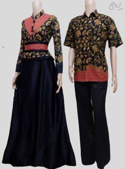 Lokal Batik Couple Gamis Sarimbit Sri Rejeki Solo Bc372
