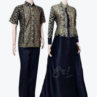 Lokal Batik Couple Gamis Sarimbit Sri Rejeki Solo BC383  