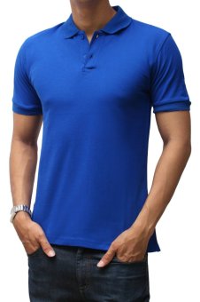 Louis Casual Design Men's Polo Shirt - Biru Elektrik  