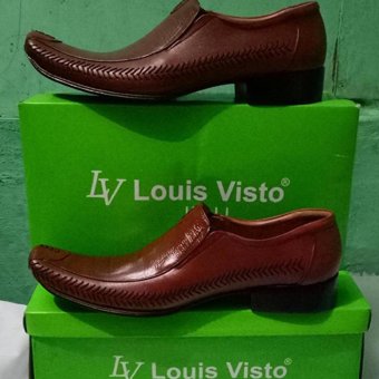 Louis Visto sepatu pria l kulit asli model LV 206  