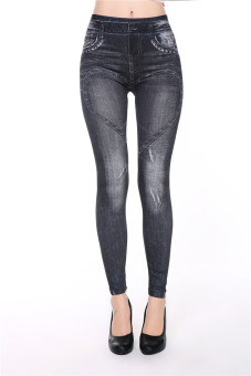 Love line style one size Stretchy Leggings (Black? (Intl)  