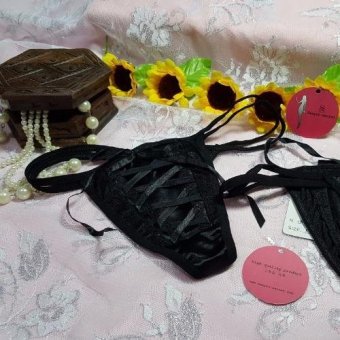 Love Secret Sexy Satin Panties/Underwear 8001-04 Black  