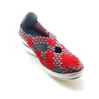 lulia sepatu wedges anyaman wanita vs3222 merah lazada indonesia lulia sepatu wedges anyaman wanita vs3222 merah lazada indonesia