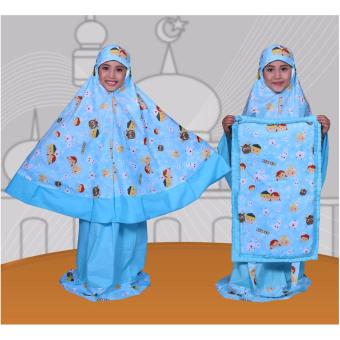 Madeena Mukena Anak Froz Tsum Biru  