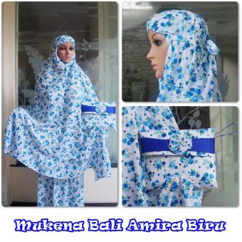 Madeena Mukena Rayon Bali Amira Biru  