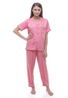 Madeleine's Pink Rayon Long pajamas  