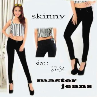 Master Jeans Celana wanita Prada Hitam size 27-34  