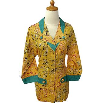 Mayura Batik Blouse Batik Big Size XXL Beauty (Kuning)  