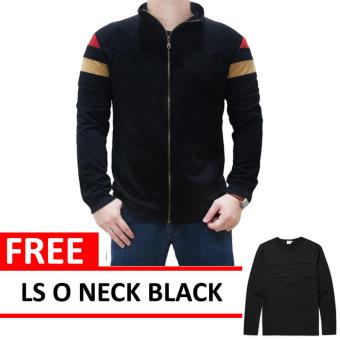 Mazzo Jacket Black Free LS O Neck Black  