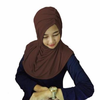 medira Hijab Kerudung Instan - coklat  