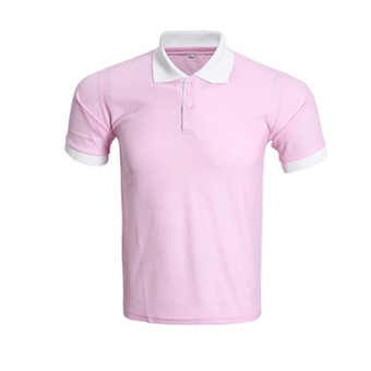 Men Classic British Style Color Block Elegant Short Sleeve Polo Shirt(P-W) - intl  