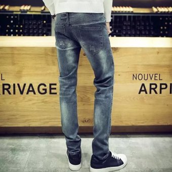 Men long slim fit Jeans Pants 5018  