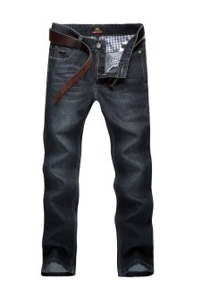 Men Loose Straight Jeans (Black) (Intl)  