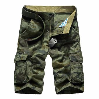 Men's Casual Camouflage Shorts Men Loose Cargo Shorts Men Large Size 29-44 Multi-pocket Military Short homme - intl  