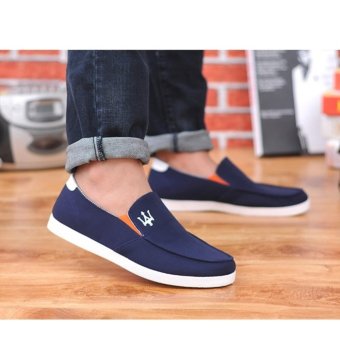 Men's casual canvas shoes Fashion soft bottom shoes Spring summer autumn cloth shoes Sports and leisure shoes Flat shoes - intl  