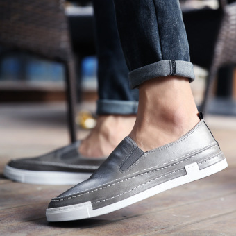 Men's Casual Shoes Men Shoes Fashion Slip-Ons Loafer (Grey) - intl  
