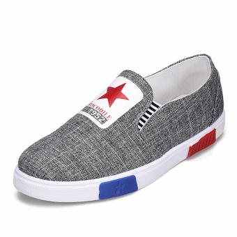 Men's casual shoes, moccasin - gommino, driving shoes, soft and comfortable, England, young man(grey) - intl  