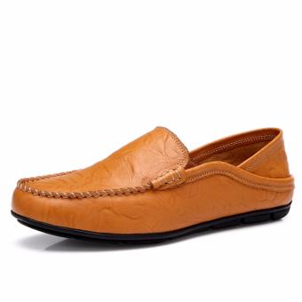 Men's casual shoes, moccasin - gommino, driving shoes, soft and comfortable, young man?fashion leisure(brown) - intl  
