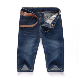 "''""''''Men''''''''s Classic Cotton Fit Denim Cowboy Jeans Shorts (Dark blue 815)''''""''"' - intl  