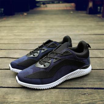 Men's Essential Fashion Shoes Non-slip Sports Sneakers ( Dark Blue ) - intl  