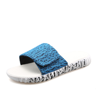 Fashion Slide Sandals Mesh Comfortable Slippers Blue Intl Lazada Fashion Slide Sandals Mesh Comfortable Slippers Blue Intl Lazada