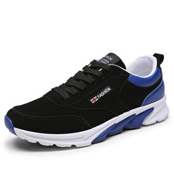 Men's Fashion Sneakers, Air Sports Shoes, Korean Version Increased(black&blue) - intl  