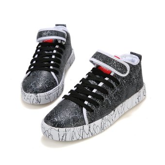 Men's Fashion Sneakers with High Cut (Black)  