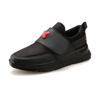 Men's Fashion Sneakers with Low Cut (Black)  