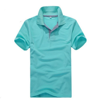 Men's Grid Collar Polo Shirt (Light green)  