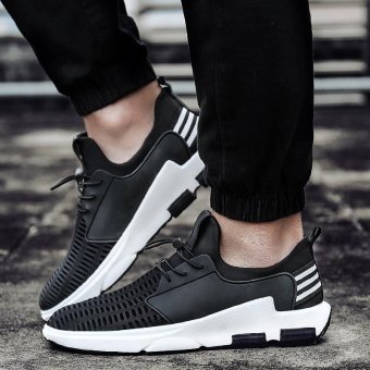 Men's Korean Version of Running Shoes, Spring and Autumn New, Comfortable Breathable Casual Shoes - intl  