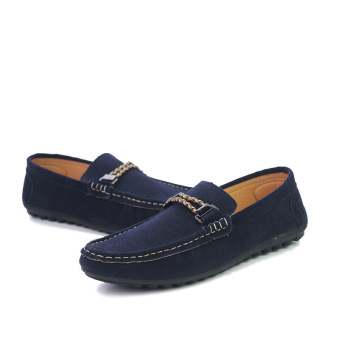 Men's Light Casual Shoes, Loafers, Comfortable Driving(Blue) - intl  