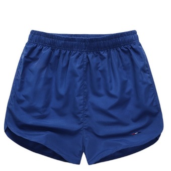 Men's Loose Quick-dry Beach Shorts Sports Shorts (Navy Blue)  