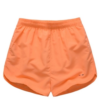 Men's Loose Quick-dry Beach Shorts Sports Shorts (Orange)  