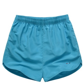 Men's Loose Quick-dry Beach Shorts Sports Shorts (Sky Blue)  