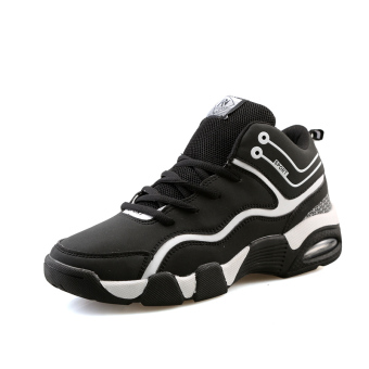 Men's Popular Sneakers Mesh Lace-up Sports Shoes Plus Size EU39-EU45(Black) - Intl  