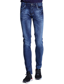 Men's stretch Skinny Slim Jeans Blue  