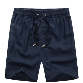 Men's Summer Quick-dry Surf Board Beach Shorts (Dark Blue)  