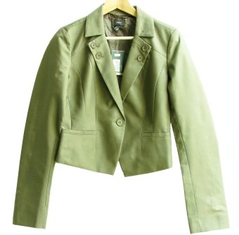 MEXX Women Wanita Blazer Jacket GT202 Original Brand New (Green Metal Dark Cream)  