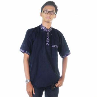 Mila Style Baju Kemeja Koko Batik Varian Faiz - Multicolor  