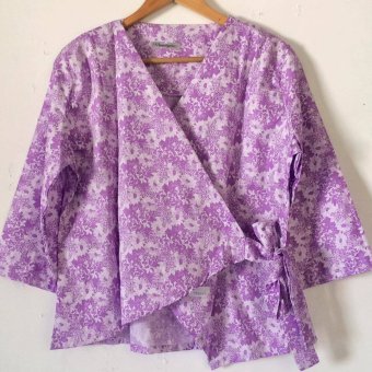 Minamibyaline Kimono Outer Daisy Purple  