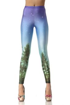 MITPS Women High waist Galaxy leggings 3d Digital Print women Leggings - intl  