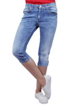 Miyoshi Josei Jeans Pant 7/8 - Biru Cerah  