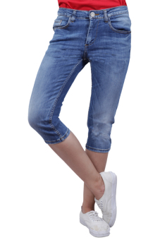 Miyoshi Josei Jeans Pant 7/8 - Biru Sedang  