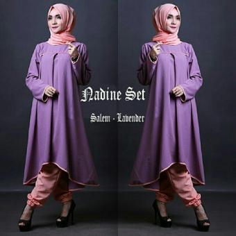 MJ Set Hijab Nadine Salem - Lavender  