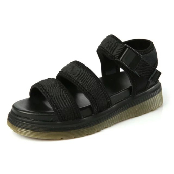 Ms. Casual Flat Sandals-Black - Intl  